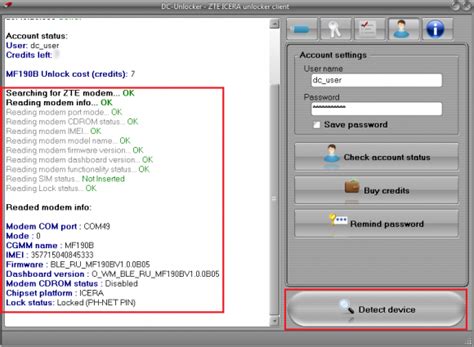 dc unlocker zte|ZTE MF190B detect and unlock procedure .